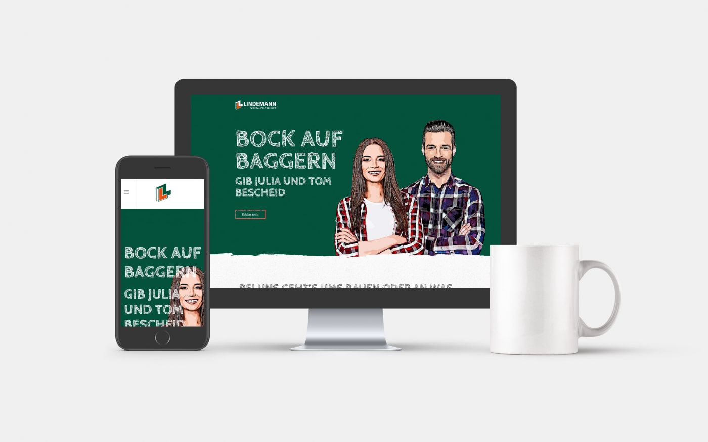 Bock auf Baggern Website