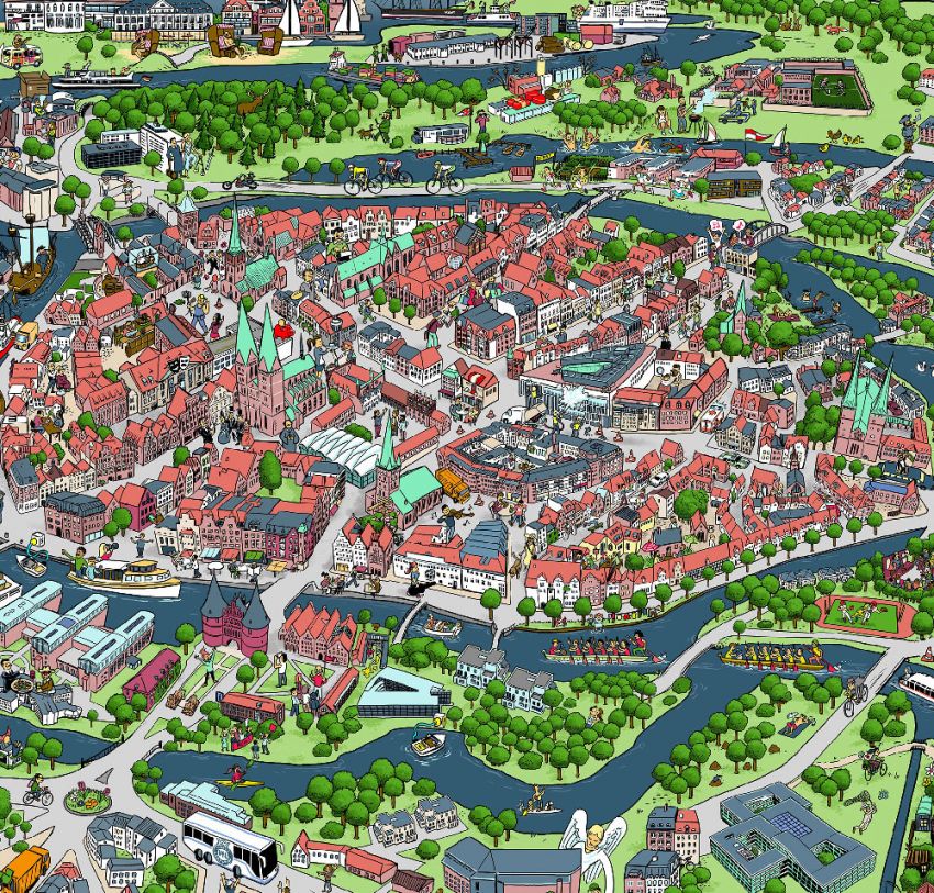 Wimmelbild-Lübeck